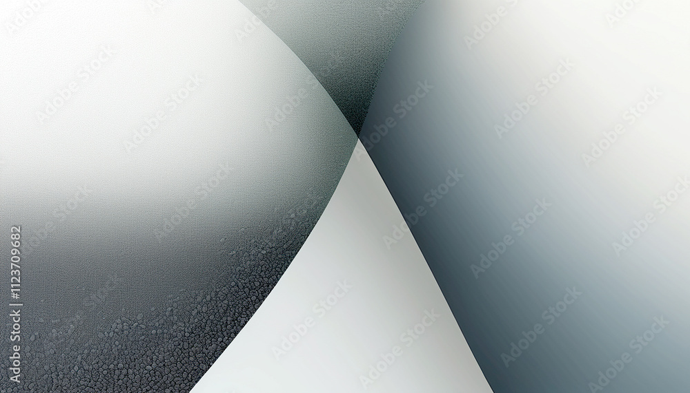 Poster exploring the harmony of light and shadow in abstract forms
