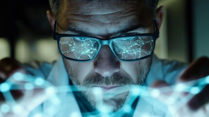 Scientists analyzing brain scans to uncover neurological insights and advance medical research, focusing on cognitive functions and potential treatments.