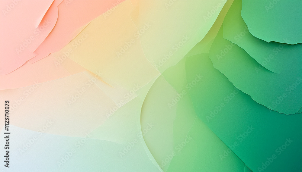 Aufkleber soft gradients blend effortlessly in a colorful abstract composition