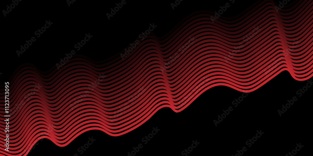 Wall mural vector illustration red pattern of lines abstract background. eps10.