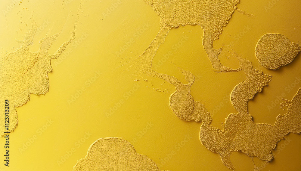 Poster texture and patterns of yellow abstract art in a creative setting