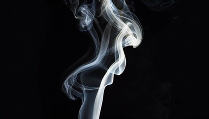 smoke on black background