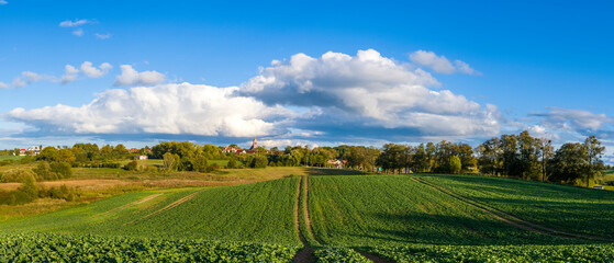 Piękna panorama na miasto Jeziorany 2024 © Krzysiek Cegiełka
