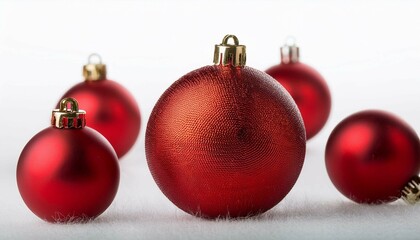 red christmas ball isolated