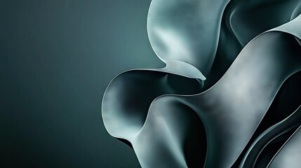 Naklejka premium A high-resolution image of a monochromatic wallpaper featuring a wavy pattern on both sides