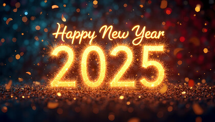 Happy new year 2025, let the new year bring new adventures, Ai generated