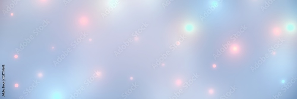 Poster soft glowing abstract pattern with bioluminescent colors in a dreamy atmosphere
