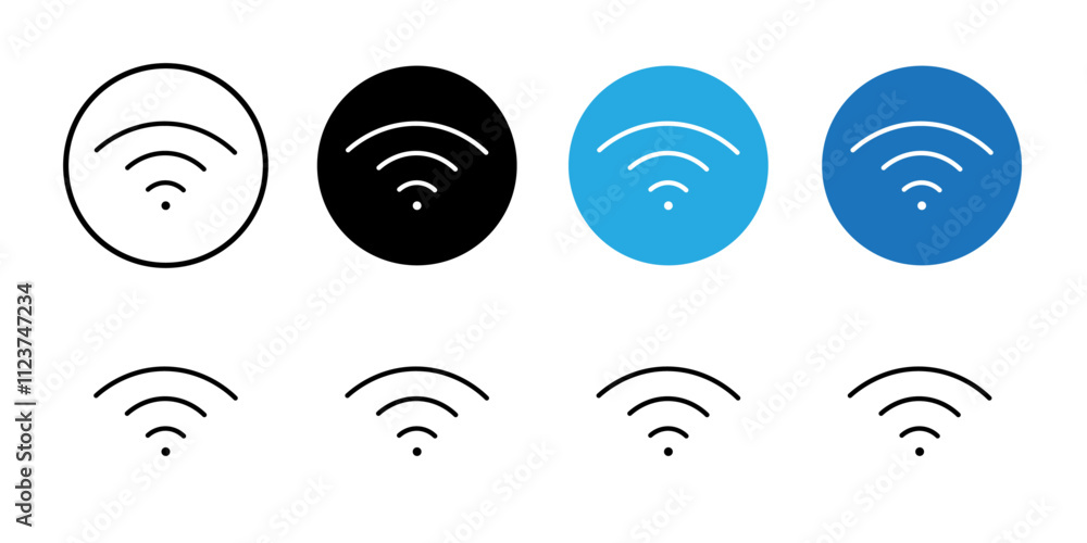 Poster Wifi signal icon web design in vector