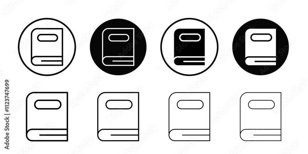 Poster book icon web design in vector