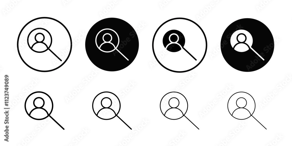 Poster Hiring icon web design in vector