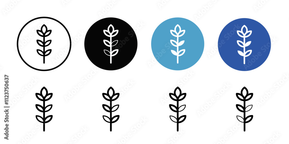 Aufkleber rye icon web design in vector