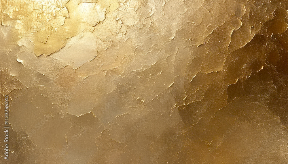 Poster golden textures create a warm and inviting atmosphere in abstract art