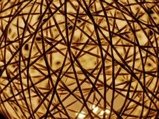 Fototapeta premium Bastkugel leuchtet