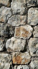 Fototapeta premium Weathered wall stone vintage texture high resolution wallpaper