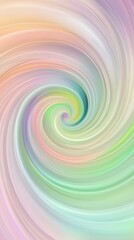 Fototapeta premium Soft pastel hues blending seamlessly, swirling into a captivating vortex, creating a dreamy and ethereal atmosphere filled with tranquil energy and hypnotic motion