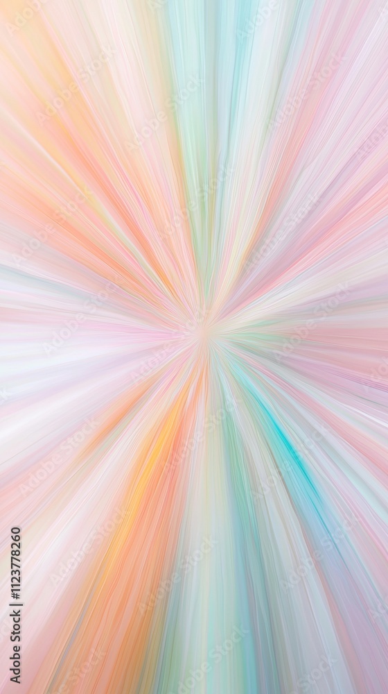 Poster soft pastel colors explode from the center, creating a beautiful abstract background with motion blu