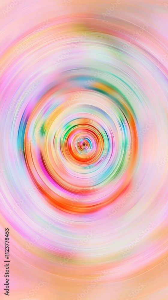 Poster bright, vibrant colors blend and swirl together, creating a mesmerizing vortex that draws the eye to