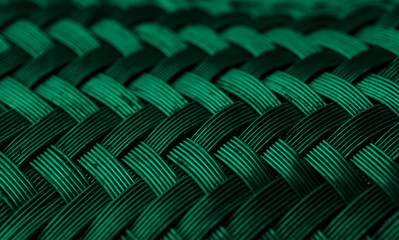 wire mesh woven green background or texture