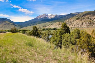 Summer View of Electric Peak in Montana.