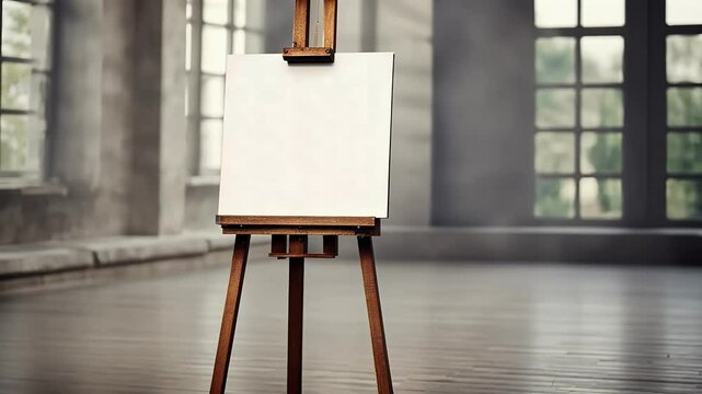 canvas board design display artist wooden blank banner business painting easel poster sign art