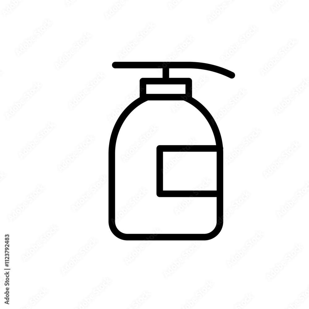 Aufkleber Body Soap icon Outline vector for web ui
