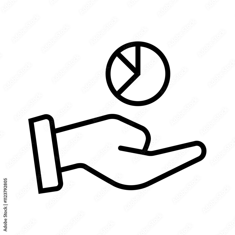 Poster contribution icon outline vector for web ui
