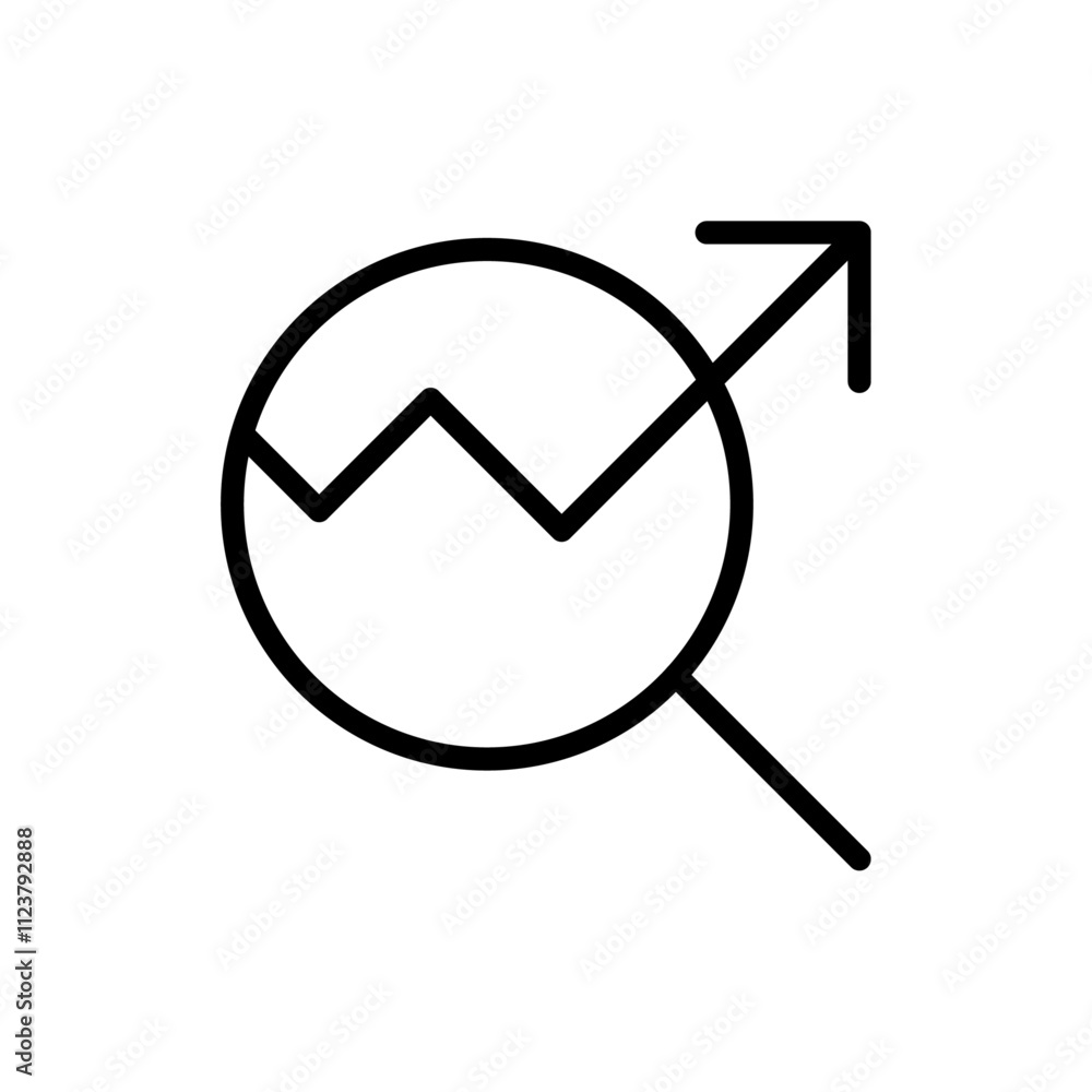 Poster Digital marketing icon Outline vector for web ui
