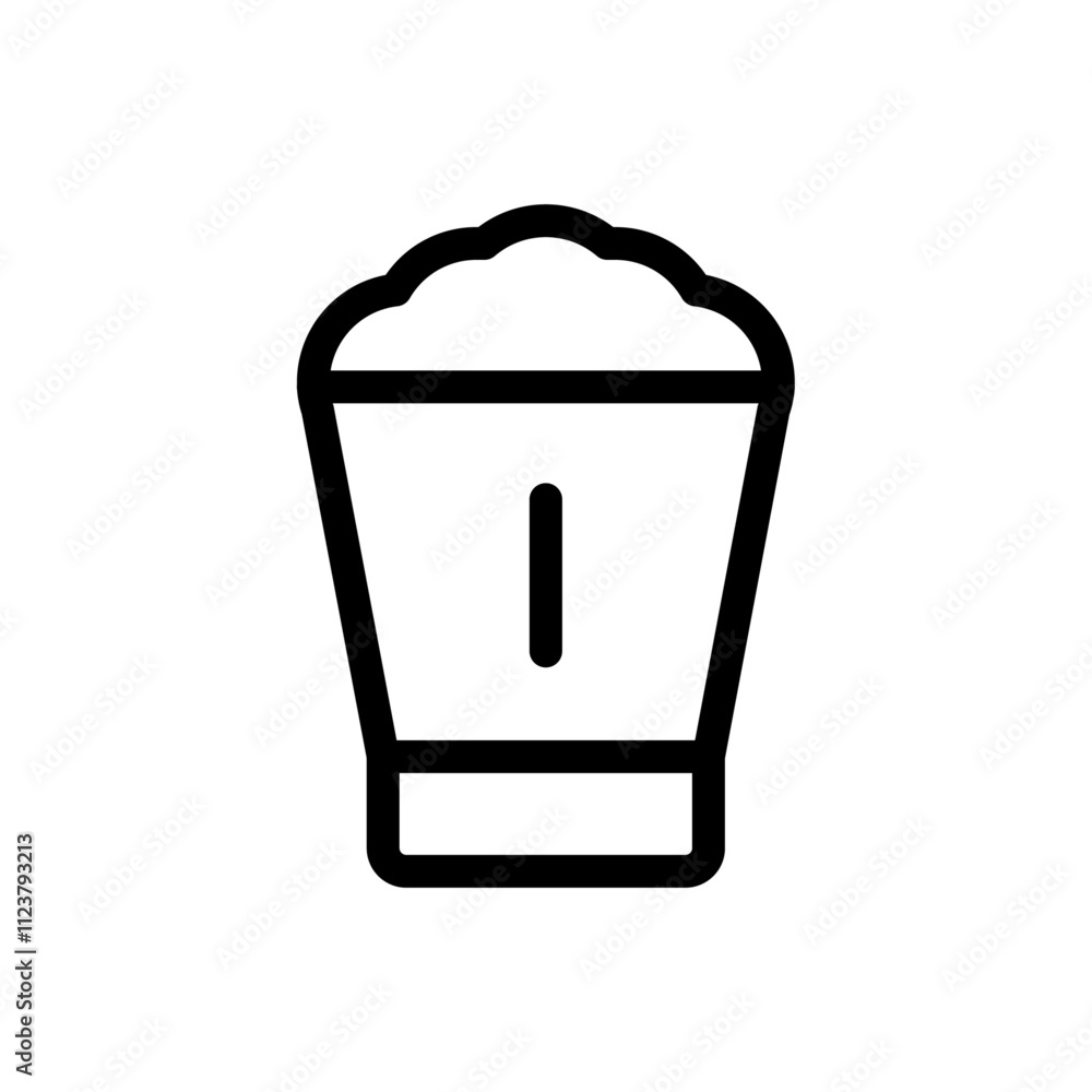 Poster Frappe icon Outline vector for web ui