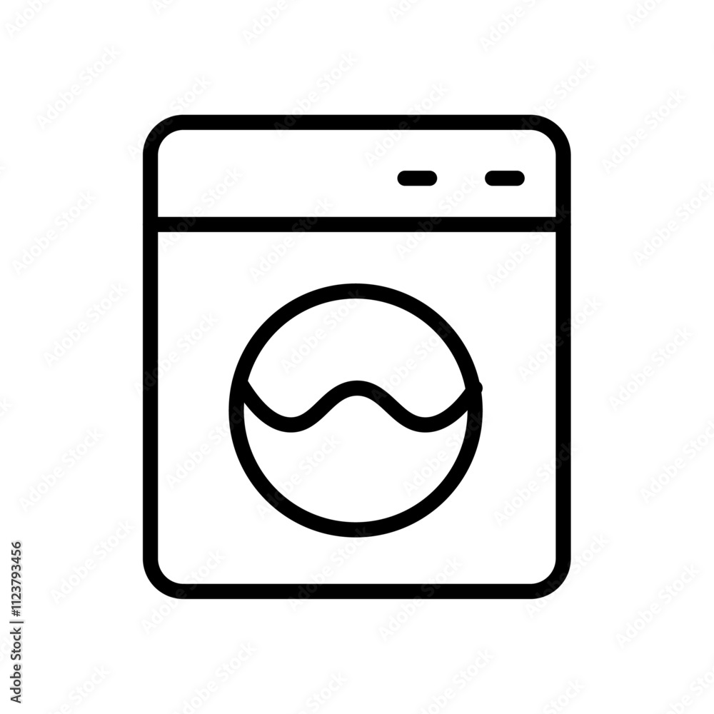 Aufkleber Laundry icon Outline vector for web ui