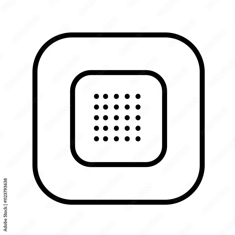 Poster Medical patch icon Outline vector for web ui