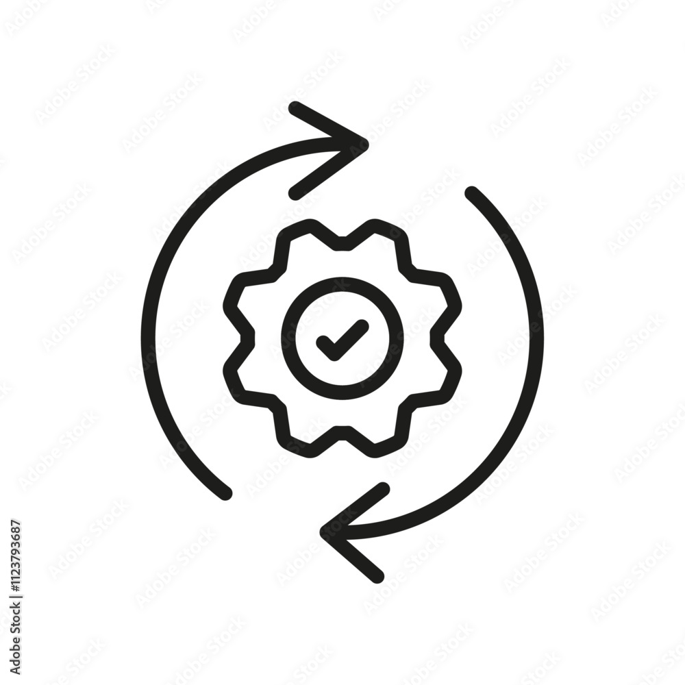 Poster methodology icon outline vector for web ui