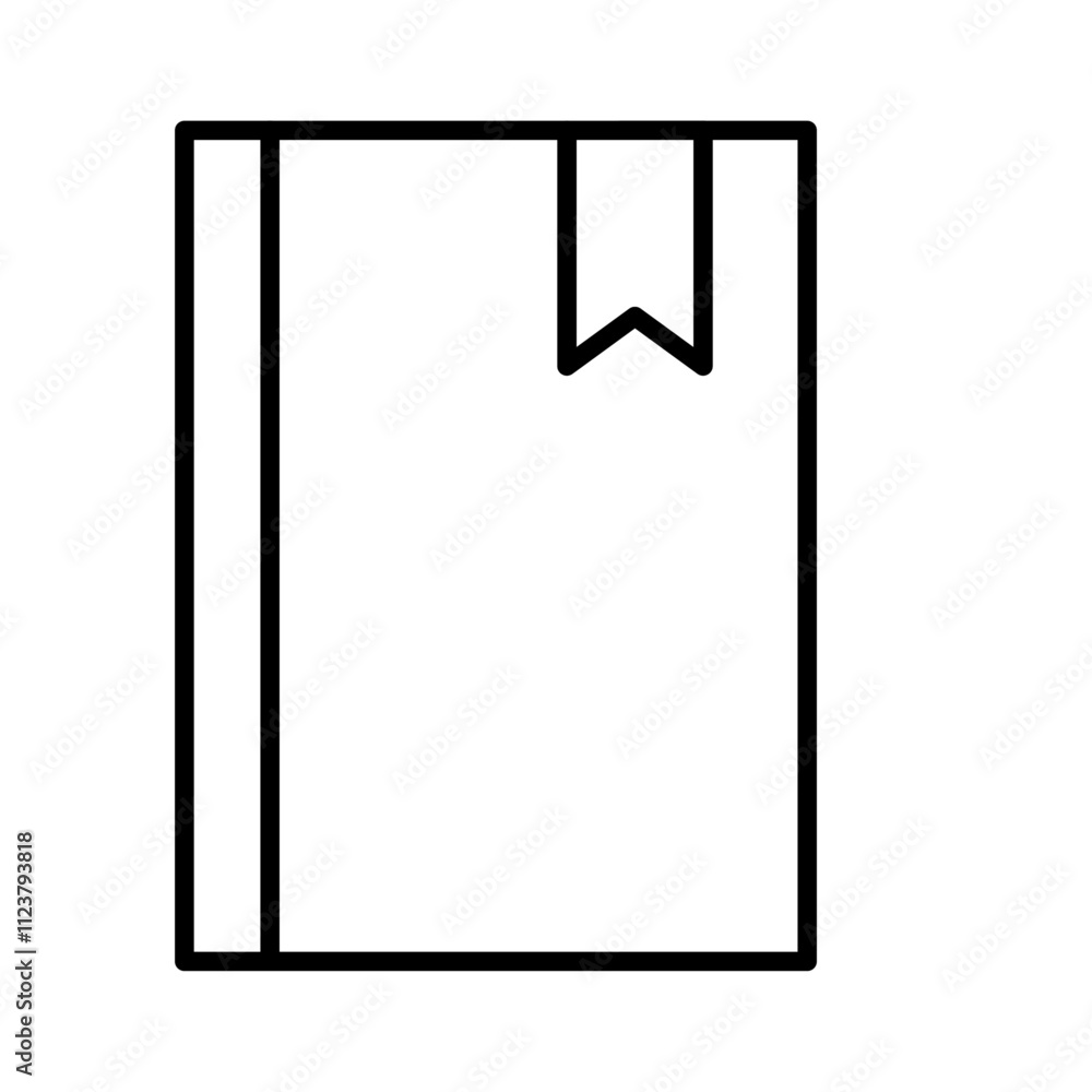 Aufkleber Notebook icon Outline vector for web ui
