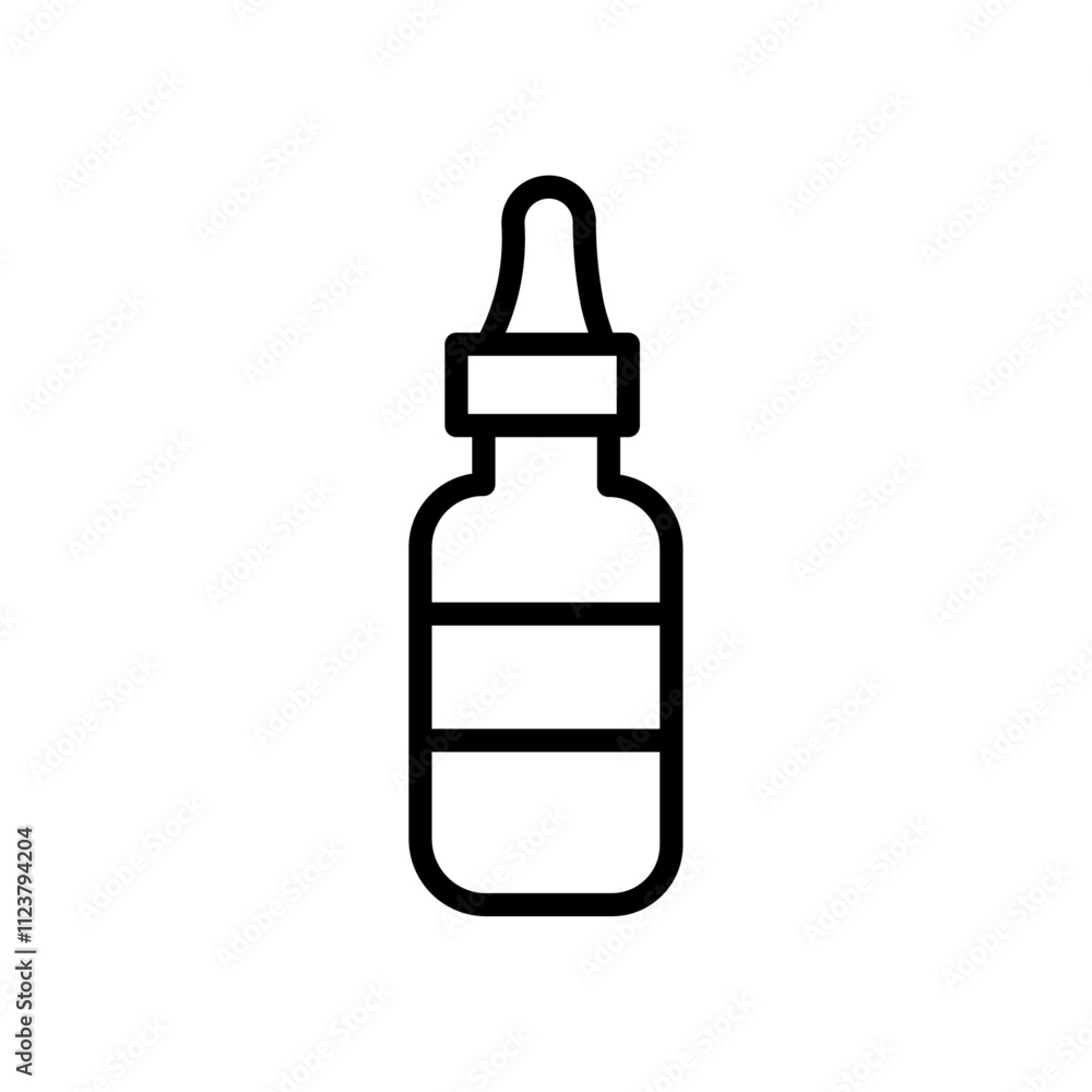 Poster Serum icon Outline vector for web ui
