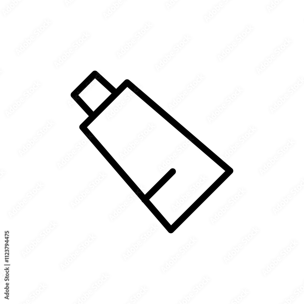 Poster Toothpaste tube icon Outline vector for web ui