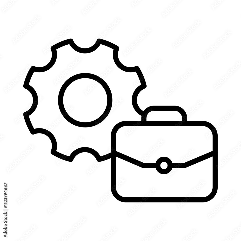 Poster Work experience icon Outline vector for web ui
