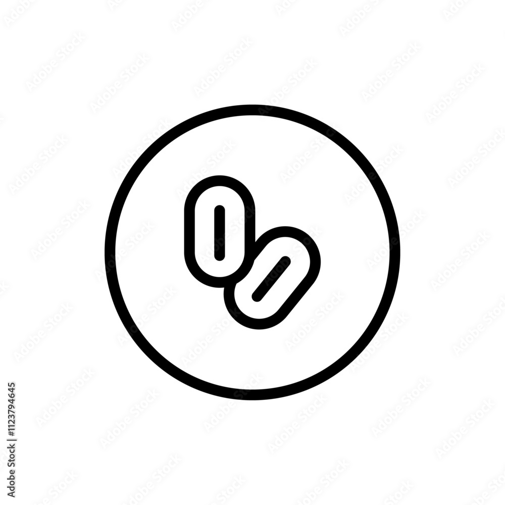 Aufkleber Yeast icon Outline vector for web ui