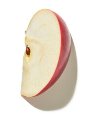 slice of fresh red apple