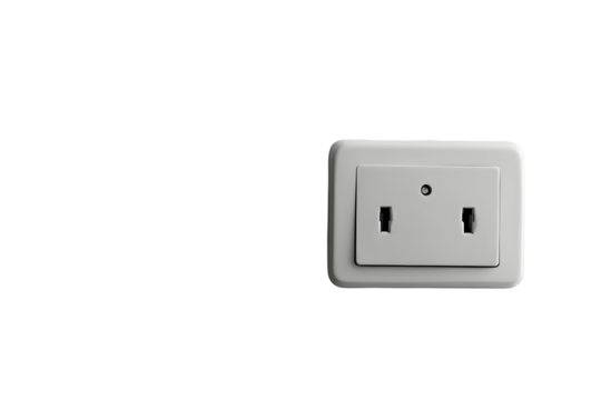 Basic wall socket with sleek design