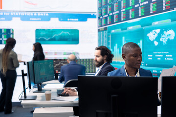 Business analyst looking into statistics and reports to detect any obstacles within the project...