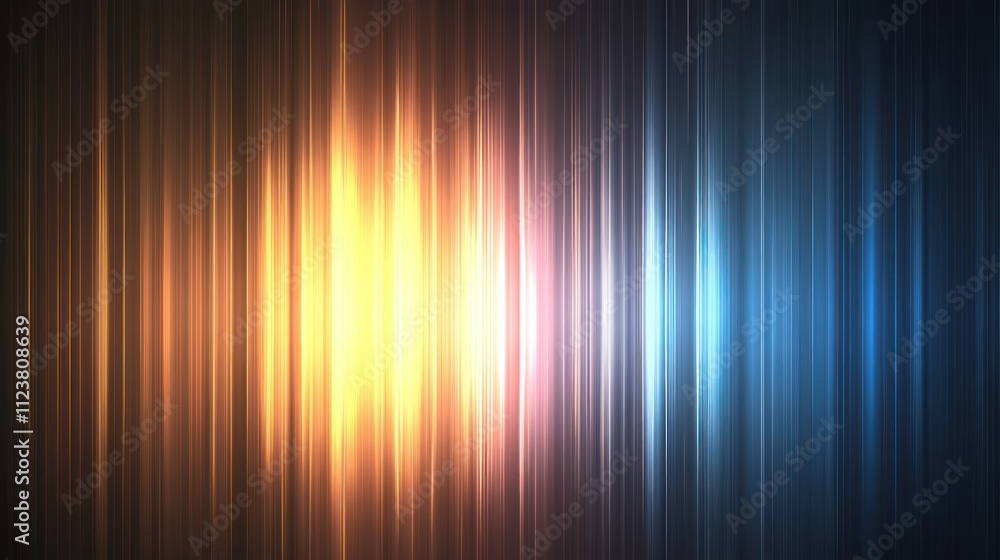 Poster abstract gradient design with vibrant colors and vertical lines for visual impact.