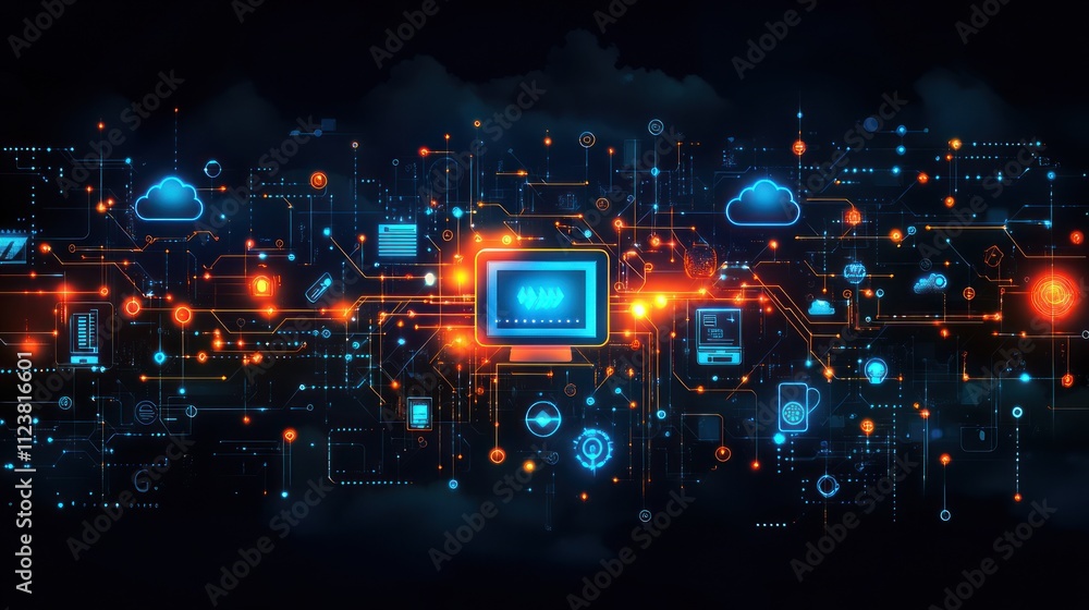 Poster global network: digital connectivity and cloud computing