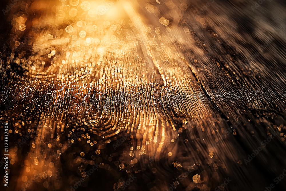 Poster the image is a blurry, abstract representation of a wood grain pattern. the wood grain is shown in a