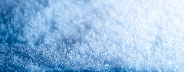 Obraz premium Closeup Of Frost Crystals - Winter Holiday Background 