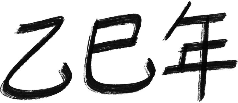 2025, 2025 new year, 2024 Chinese letter, asian letter, eulsanyun, 2025 year name calligraphy