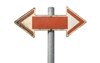 Fork junction traffic sign