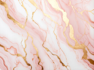 An elegant abstract marble pattern in soft blush pink and white tones, accentuated with luxurious...