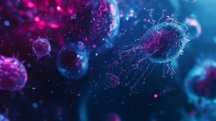 Microorganisms bacterial molecule scientific composition background
