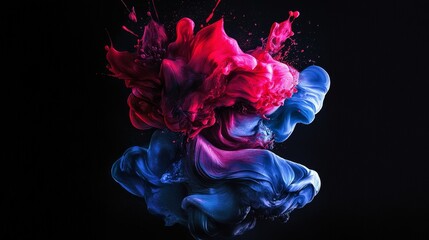 Paint liquid splashes composition background