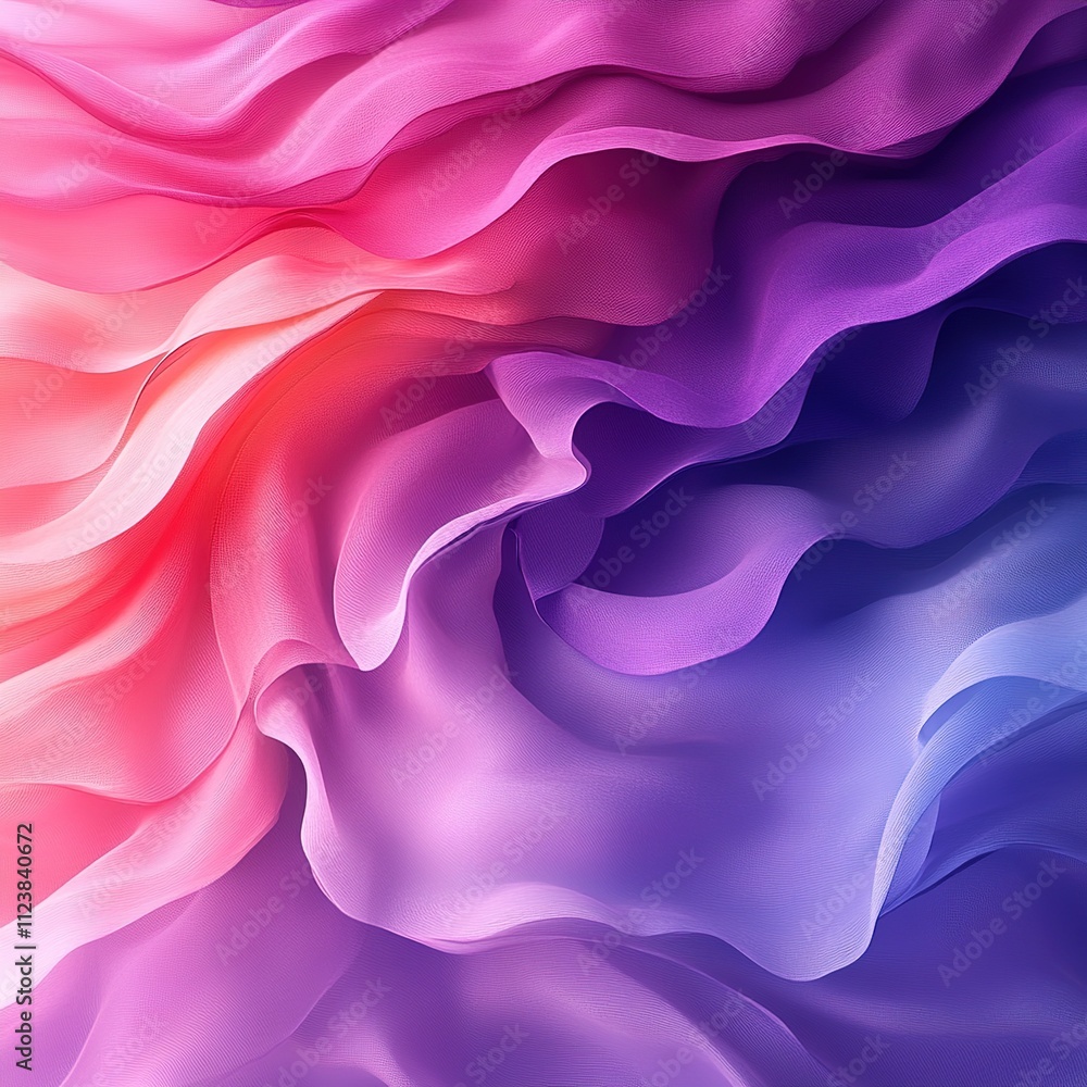 Poster dynamic flowing abstract patterns in soft colors digital art creative design vibrant environment aes