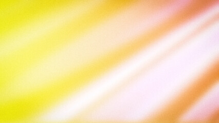 Abstract 4K background with vibrant yellow, orange, and soft pink hues, featuring diagonal waves, a grainy texture, and smooth blur. Ideal for wallpapers and banners